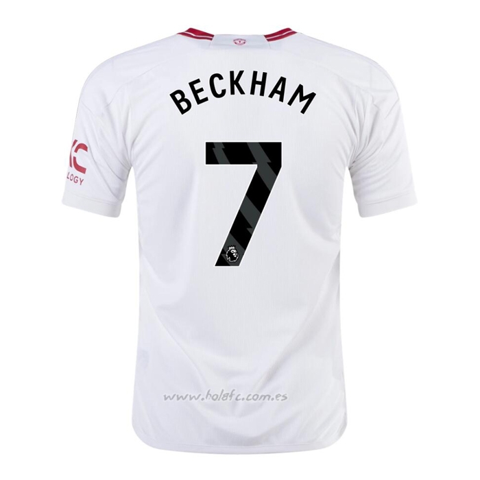 Camiseta Manchester United Jugador Beckham Tercera 2023-2024